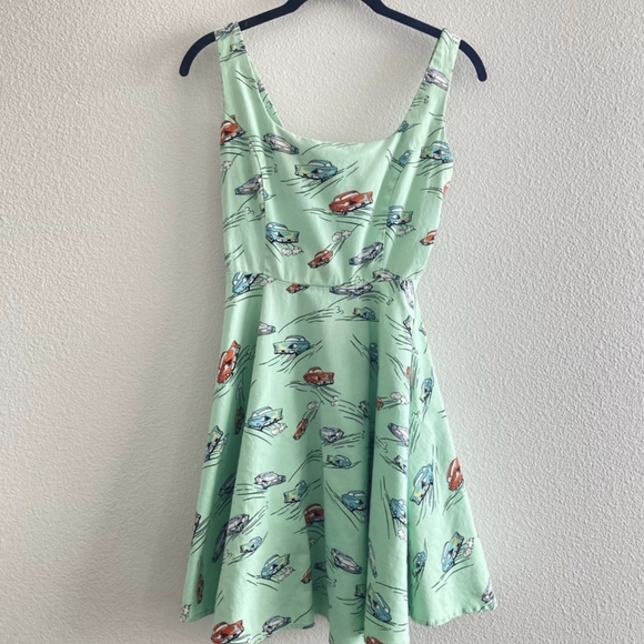 Retro Rockabilly Pinup Hotrod Dress - Picture 4 of 5